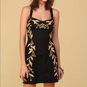 Free People Leaf Motif Dress